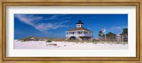 Lighthouse on the beach, Port Boca Grande Lighthouse, Gasparilla Island State Park, Gasparilla Island, Florida, USA Fine Art Print