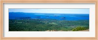 High angle view of a bay, Frenchman Bay, Bar Harbor, Hancock County, Maine, USA Fine Art Print