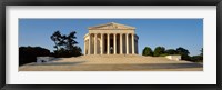 Facade of a memorial, Jefferson Memorial, Washington DC, USA Fine Art Print