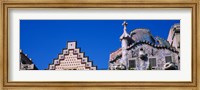 Low angle view of a building, Casa Batllo, Passeig De Gracia, Barcelona, Catalonia, Spain Fine Art Print