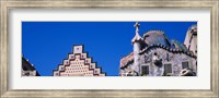 Low angle view of a building, Casa Batllo, Passeig De Gracia, Barcelona, Catalonia, Spain Fine Art Print