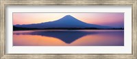 Mt Fuji reflection in a lake, Shizuoka Japan Fine Art Print