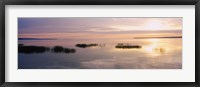 Sunset over a lake, Chequamegon Bay, Lake Superior, Wisconsin, USA Fine Art Print