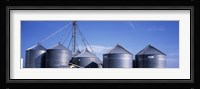 Grain storage bins, Nebraska, USA Fine Art Print