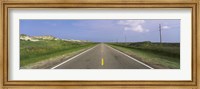 Road passing through a landscape, North Carolina Highway 12, Cape Hatteras National Seashore, Outer Banks, North Carolina, USA Fine Art Print