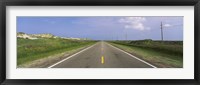 Road passing through a landscape, North Carolina Highway 12, Cape Hatteras National Seashore, Outer Banks, North Carolina, USA Fine Art Print