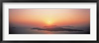 Sunset Santorini Island Greece Fine Art Print