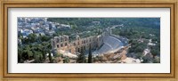 Ode'on tu Herodu Att'ku the Acropolis Athens Greece Fine Art Print