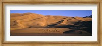 Sand dunes in a desert, Great Sand Dunes National Monument, Alamosa County, Saguache County, Colorado, USA Fine Art Print