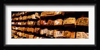 Votive tablets in a temple, Tsurugaoka Hachiman Shrine, Kamakura, Kanagawa Prefecture, Kanto Region, Japan Fine Art Print