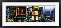Buildings in a city lit up at night, Shinjuku Ward, Tokyo Prefecture, Kanto Region, Japan Fine Art Print