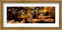 People buying fish in a fish market, Tsukiji Fish Market, Tsukiji, Tokyo Prefecture, Kanto Region, Japan Fine Art Print