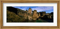Low angle view of a castle, Chateau de Fougeres, Fougeres, Ille-et-Vilaine, Brittany, France Fine Art Print