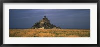 Castle on a hill, Mont Saint-Michel, Manche, Normandy, France Fine Art Print