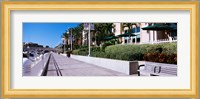 Buildings along a walkway, Garrison Channel, Tampa, Florida, USA Fine Art Print