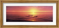 Sunset over the sea, Venice Beach, Sarasota, Florida, USA Fine Art Print