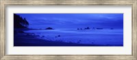 Surf on the beach, Ruby Beach, Olympic National Park, Olympic Peninsula, Washington State, USA Fine Art Print