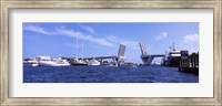 Bridge across a canal, Atlantic Intracoastal Waterway, Fort Lauderdale, Broward County, Florida, USA Fine Art Print