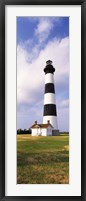 Low angle view of a lighthouse, Bodie Island Lighthouse, Bodie Island, Cape Hatteras National Seashore, North Carolina, USA Fine Art Print