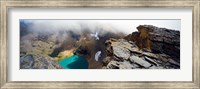 High angle view of a lake, Continental Divide, US Glacier National Park, Montana, USA Fine Art Print
