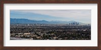 High angle view of a city, Mt Wilson, Mid-Wilshire, Los Angeles, California, USA Fine Art Print