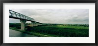 Cantilever bridge across Kiel Canal, Kiel, Schleswig-Holstein, Germany Fine Art Print