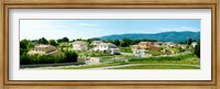 High angle view of houses, Ansouis, Vaucluse, Provence-Alpes-Cote d'Azur, France Fine Art Print