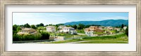 High angle view of houses, Ansouis, Vaucluse, Provence-Alpes-Cote d'Azur, France Fine Art Print