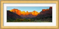 Towers of the Virgin and the West Temple in Zion National Park, Springdale, Utah, USA Fine Art Print