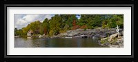 Trees at the riverside, Moon River, Bala, Muskoka, Ontario, Canada Fine Art Print