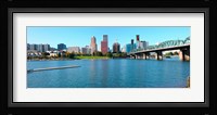 Hawthorne Bridge across the Willamette River, Portland, Multnomah County, Oregon Fine Art Print