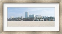 Santa Monica Beach with buildings in the background, California, USA Fine Art Print