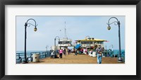 Tourists on Santa Monica Pier, Santa Monica, Los Angeles County, California, USA Fine Art Print