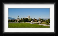 Lawn with Salt Lake City Council Hall in the background, Capitol Hill, Salt Lake City, Utah, USA Fine Art Print