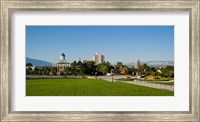 Lawn with Salt Lake City Council Hall in the background, Capitol Hill, Salt Lake City, Utah, USA Fine Art Print