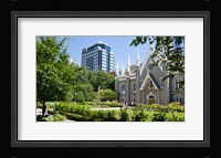 Assembly hall in a city, Salt Lake Assembly Hall, Temple Square, Salt Lake City, Utah, USA Fine Art Print