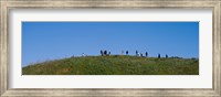 People on a hill, Baldwin Hills Scenic Overlook, Los Angeles County, California, USA Fine Art Print