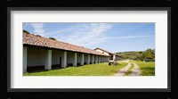 Colonnade of a building, Mission La Purisima Concepcion, Santa Barbara County, California, USA Fine Art Print