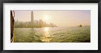 Buildings at the waterfront, Victoria Harbour, Hong Kong, China Fine Art Print