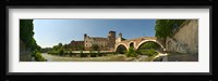 Bridge across a river, Pons Fabricius, Tiber River, Rome, Lazio, Italy Fine Art Print