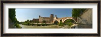 Bridge across a river, Pons Fabricius, Tiber River, Rome, Lazio, Italy Fine Art Print