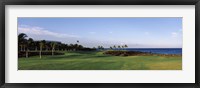 Waikoloa Golf Course at the coast, Waikoloa, Hawaii, USA Fine Art Print