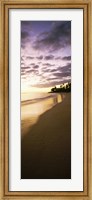 Beach at sunset, Lanikai Beach, Oahu, Hawaii, USA Fine Art Print