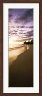 Beach at sunset, Lanikai Beach, Oahu, Hawaii, USA Fine Art Print