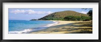 Surf on the beach, Big Beach, Makena, Maui, Hawaii, USA Fine Art Print