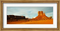 Buttes Rock Formation with Blue Sky at Monument Valley Fine Art Print