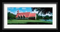 Church in a field, Cap Malheureux Church, Mauritius island, Mauritius Fine Art Print