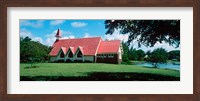 Church in a field, Cap Malheureux Church, Mauritius island, Mauritius Fine Art Print
