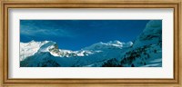 Snowcapped mountain range, Simplon Pass, Valais Canton, Switzerland Fine Art Print