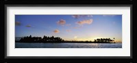 Motus at Sunset, Bora Bora, Society Islands, French Polynesia Fine Art Print